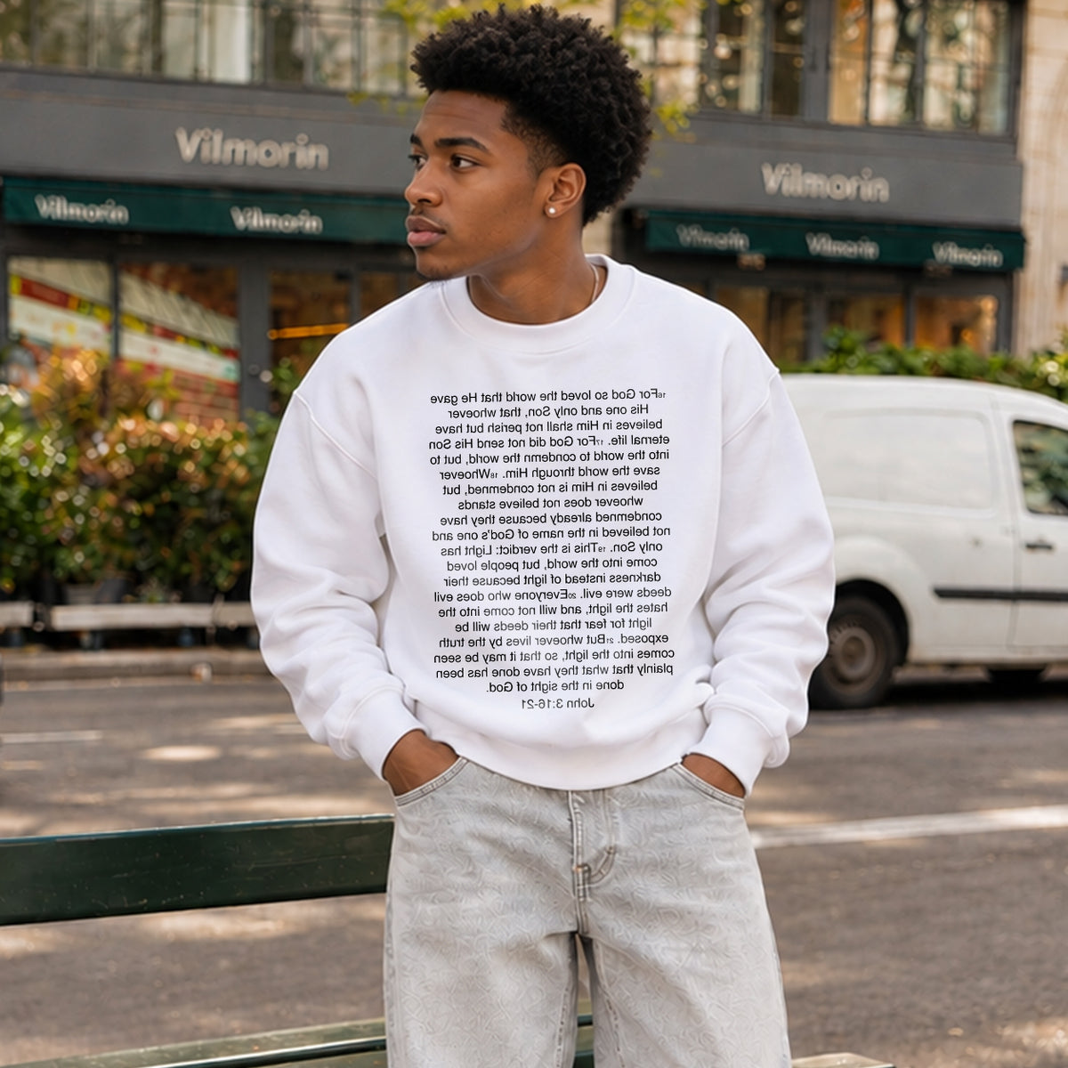John 3:16 - For God So Loved the World Sweatshirt
