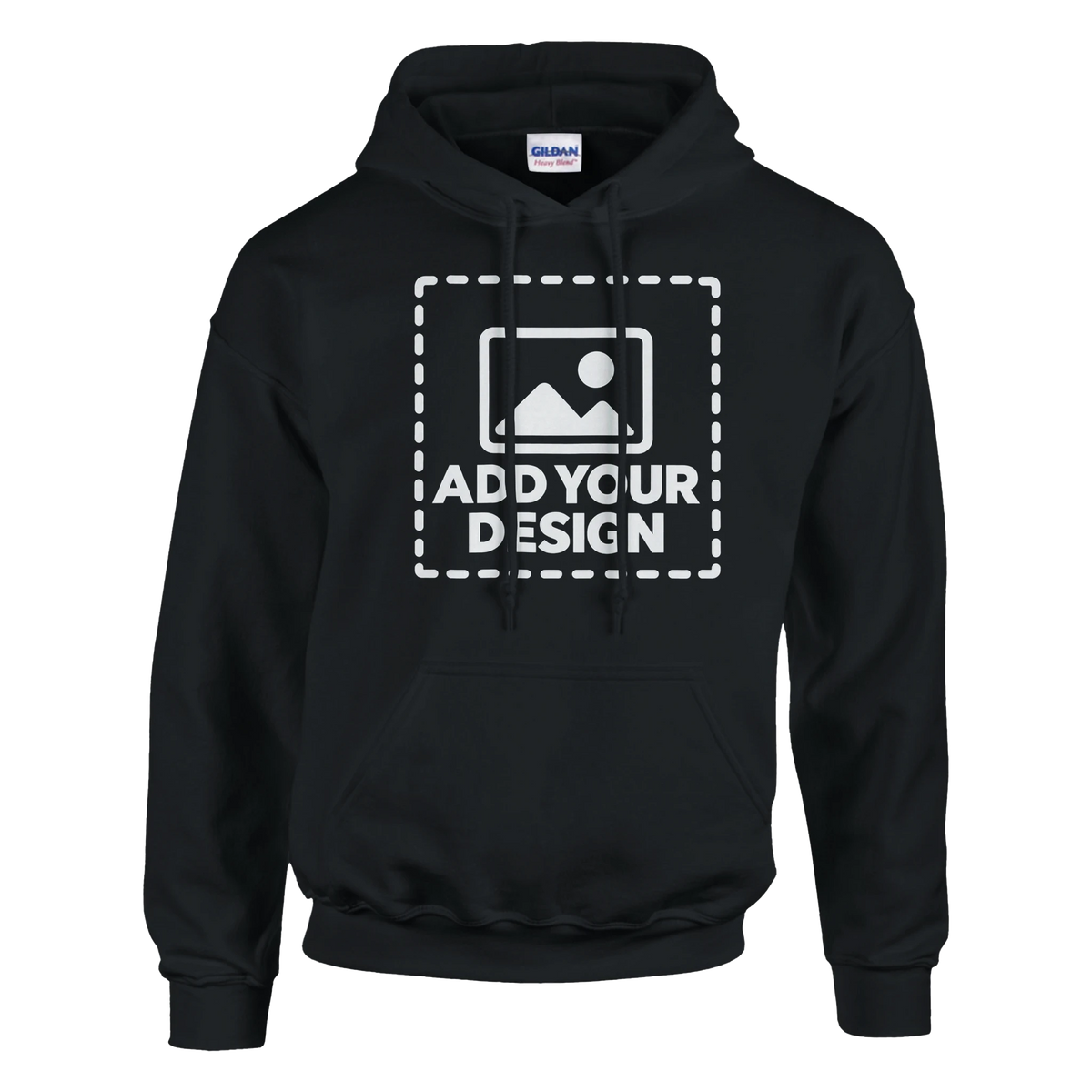 Custom Unisex Pullover Hoodie – Black