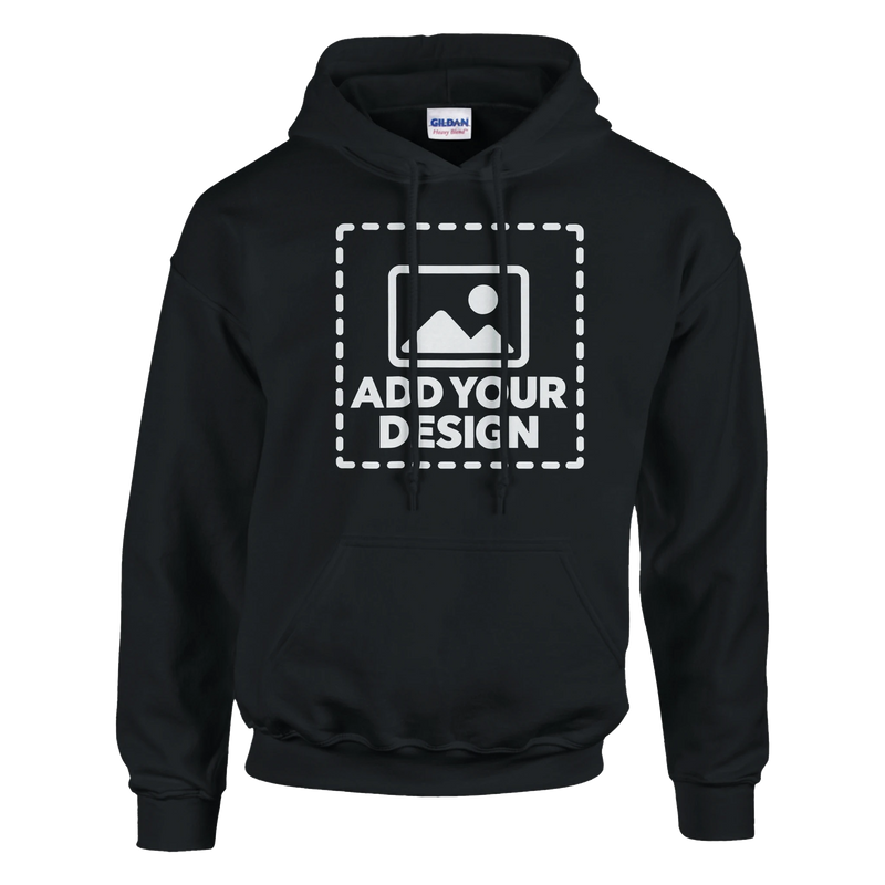 Custom Unisex Pullover Hoodie – Black