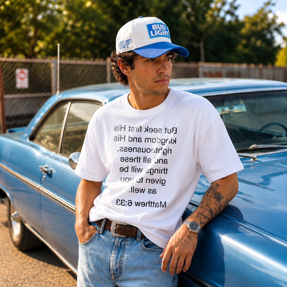 Matthew 6:33 — Seek First His Kingdom Tee