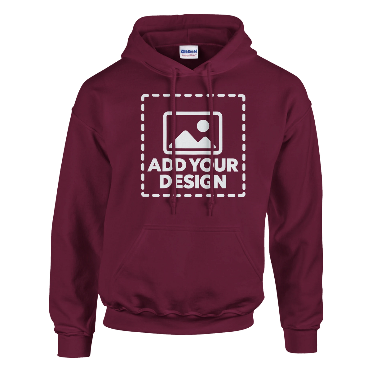 Custom Unisex Pullover Hoodie – Maroon