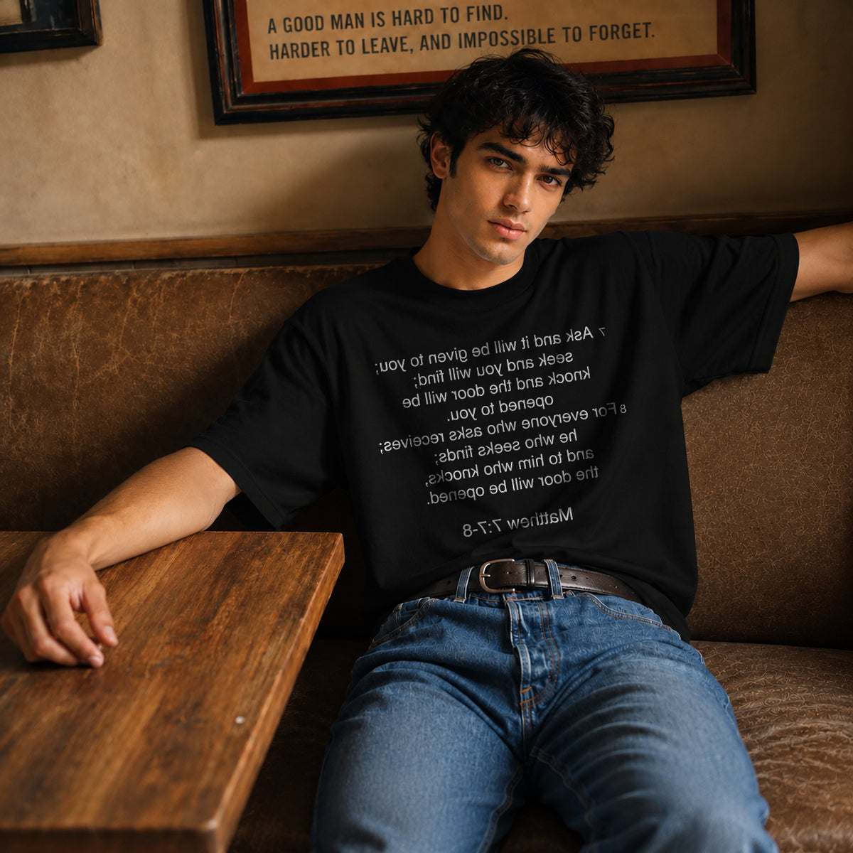 Matthew 7:7 — Ask, Seek, Knock Tee
