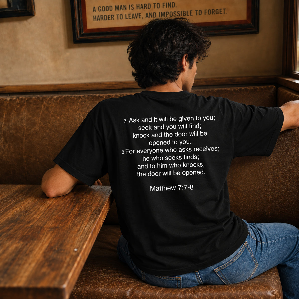 Matthew 7:7 — Ask, Seek, Knock Tee