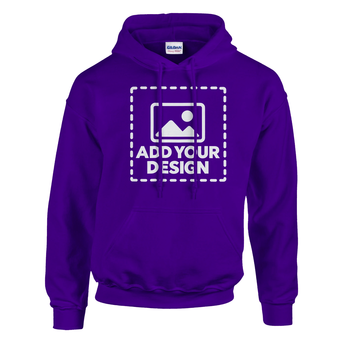 Custom Unisex Pullover Hoodie – Purple
