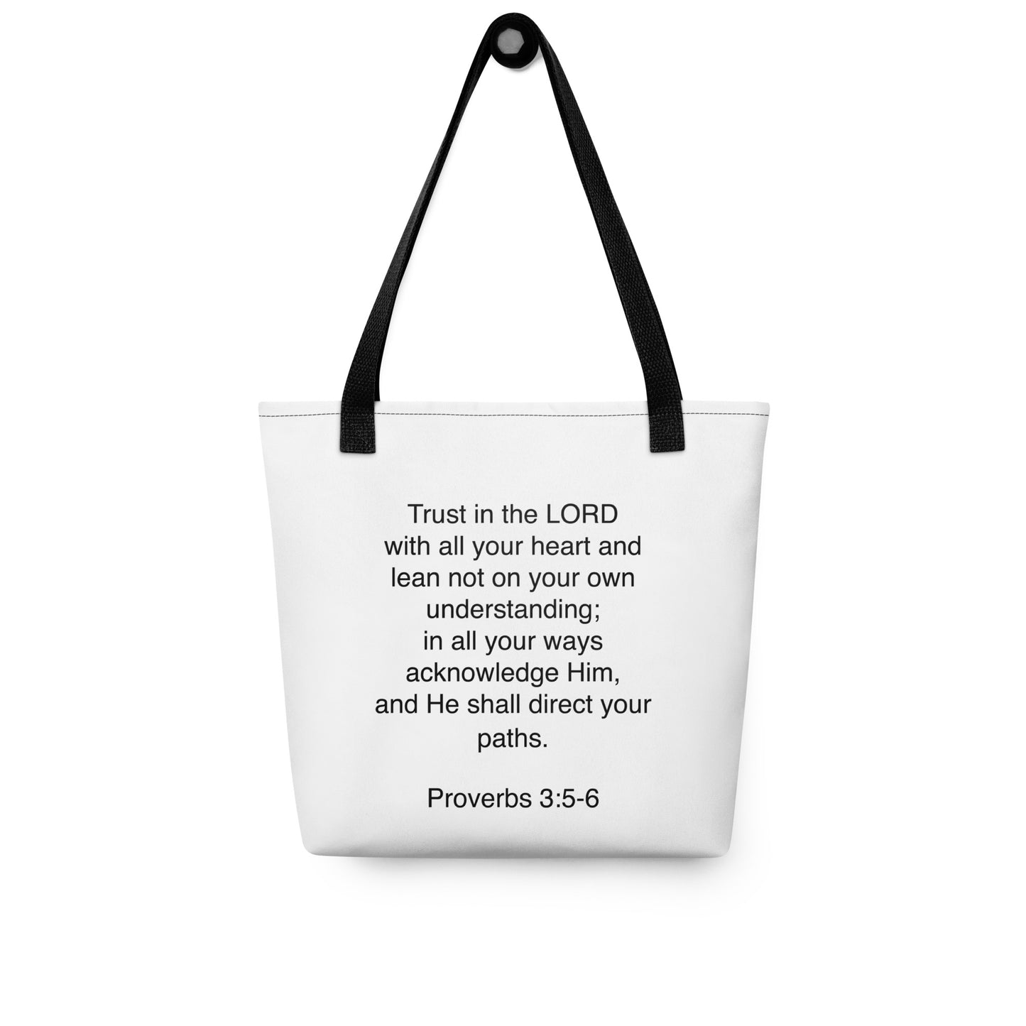 Proverbs 3:5 - Tote bag