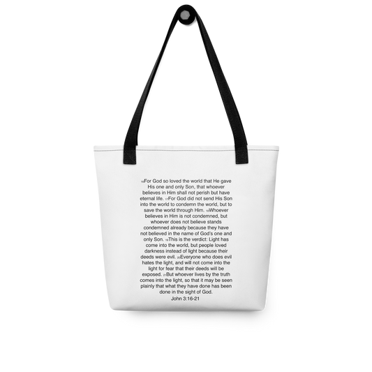 John 3:16-21 ... God so Loved the World - Tote bag