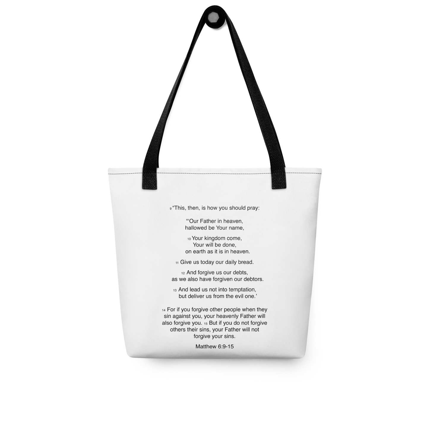 Matthew 6:9-15 - Our Father - Tote bag