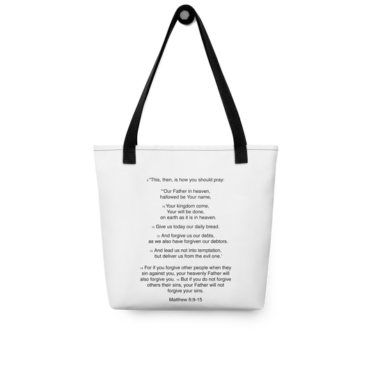 Matthew 6:9-15 - Our Father - Tote bag