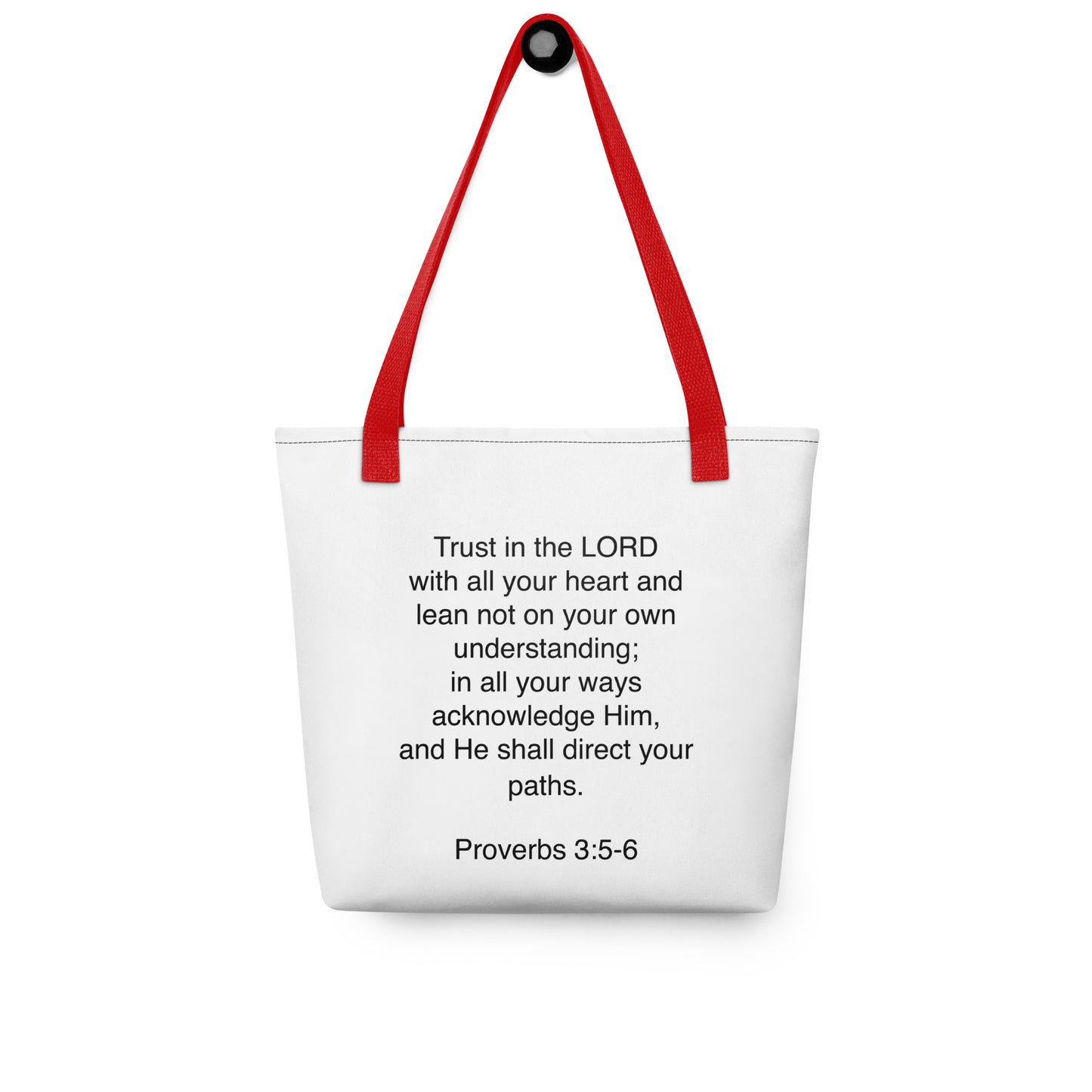 Proverbs 3:5 - Tote bag