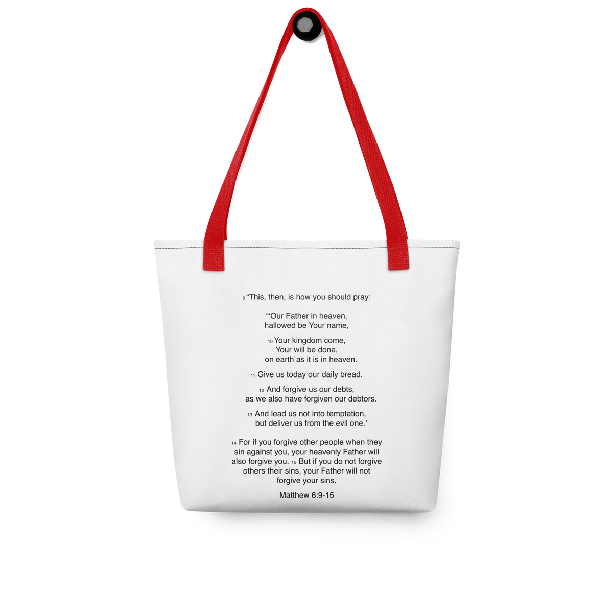 Matthew 6:9-15 - Our Father - Tote bag