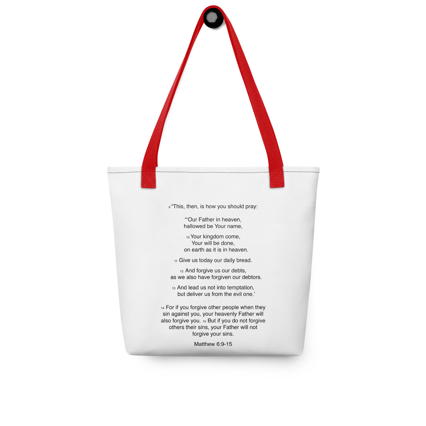 Matthew 6:9-15 - Our Father - Tote bag