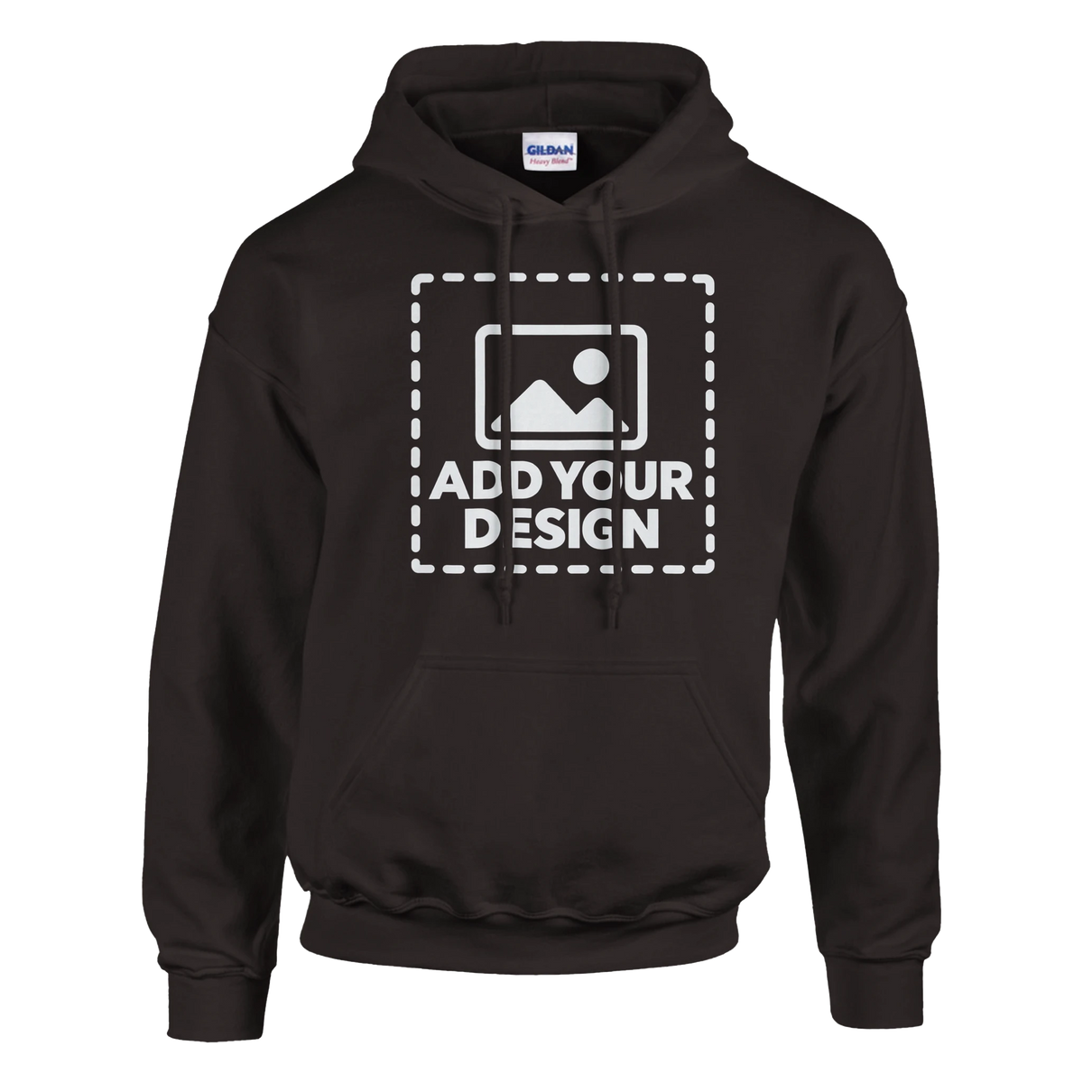 Custom Unisex Pullover Hoodie – Dark Chocolate