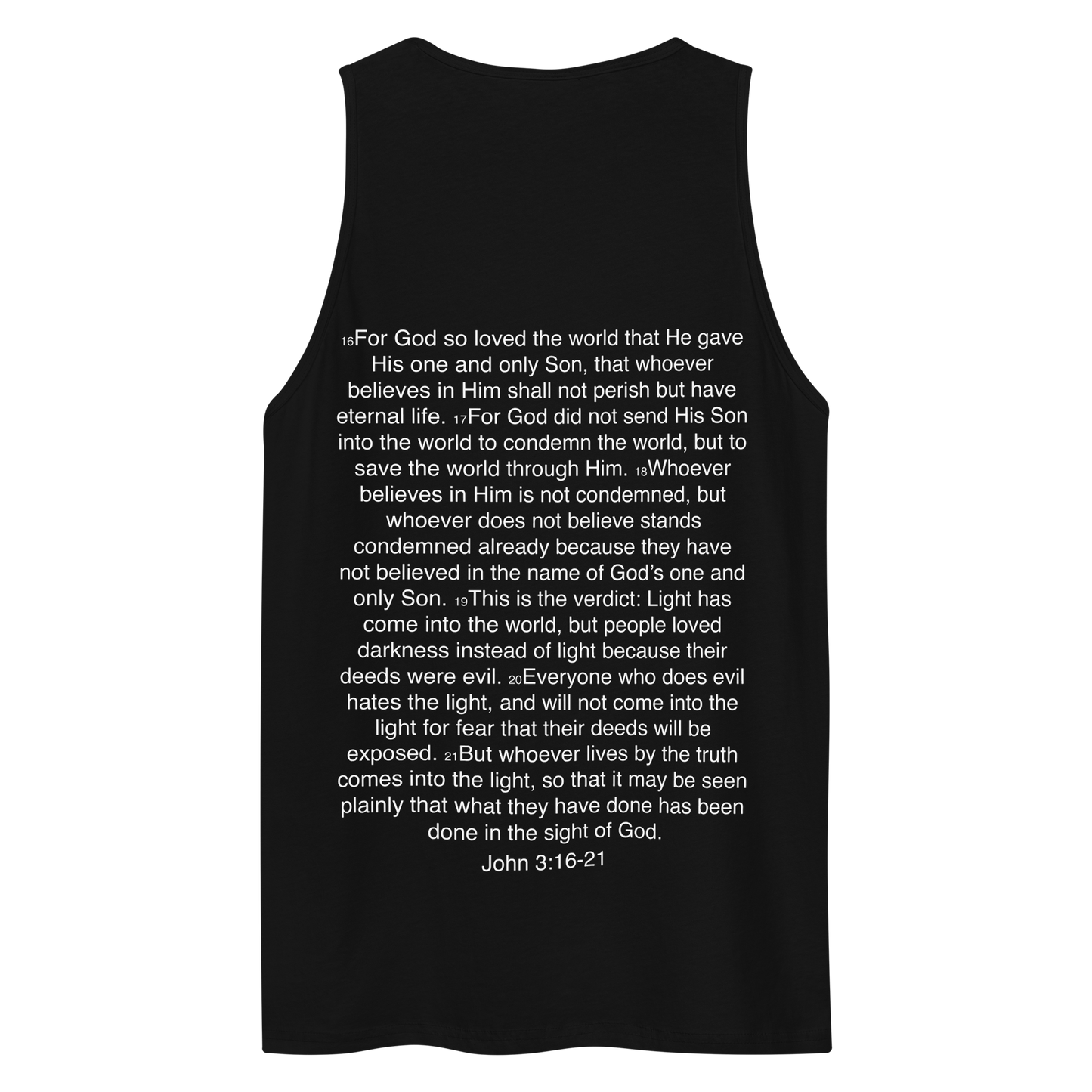 John 3:16-21 ... God so Loved the World - Tank top