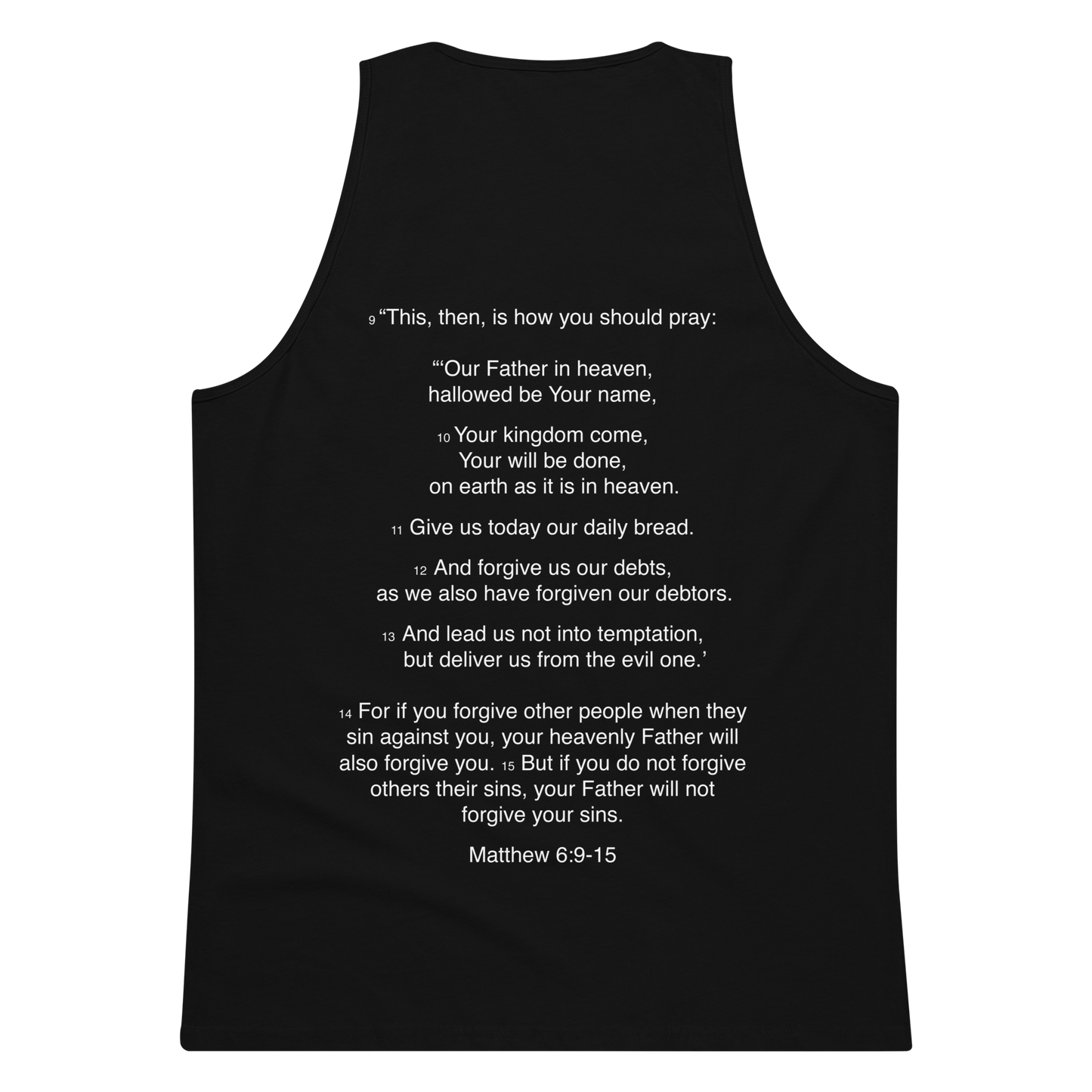 Matthew 6:9-15 - Our Father - Tank top