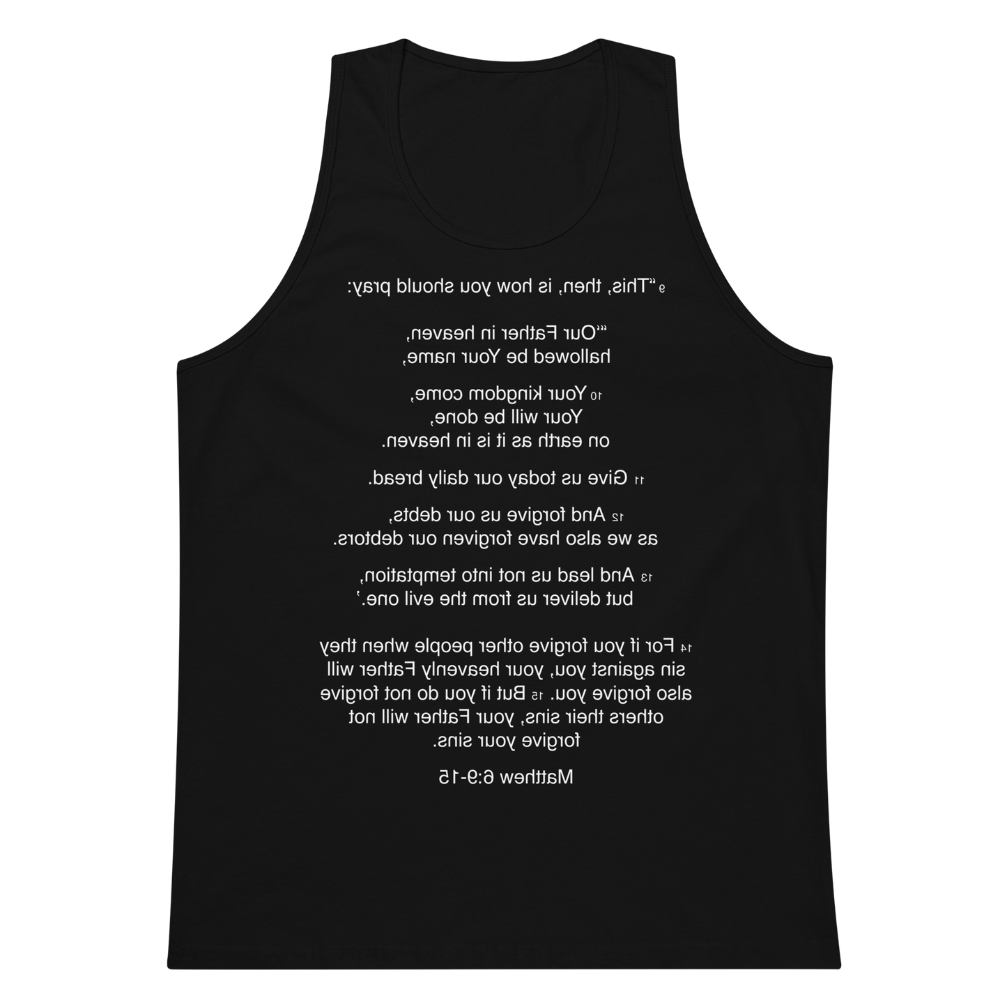 Matthew 6:9-15 - Our Father - Tank top