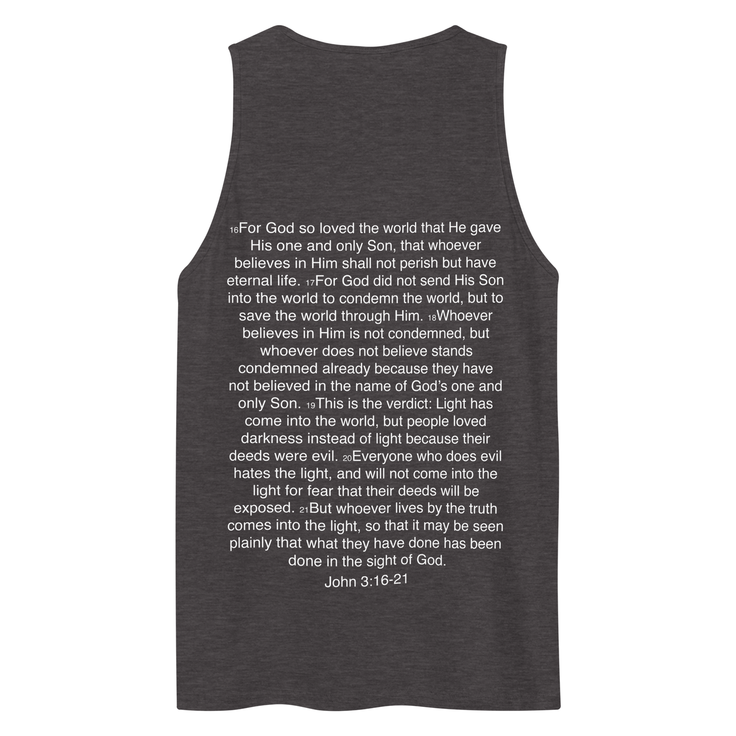 John 3:16-21 ... God so Loved the World - Tank top