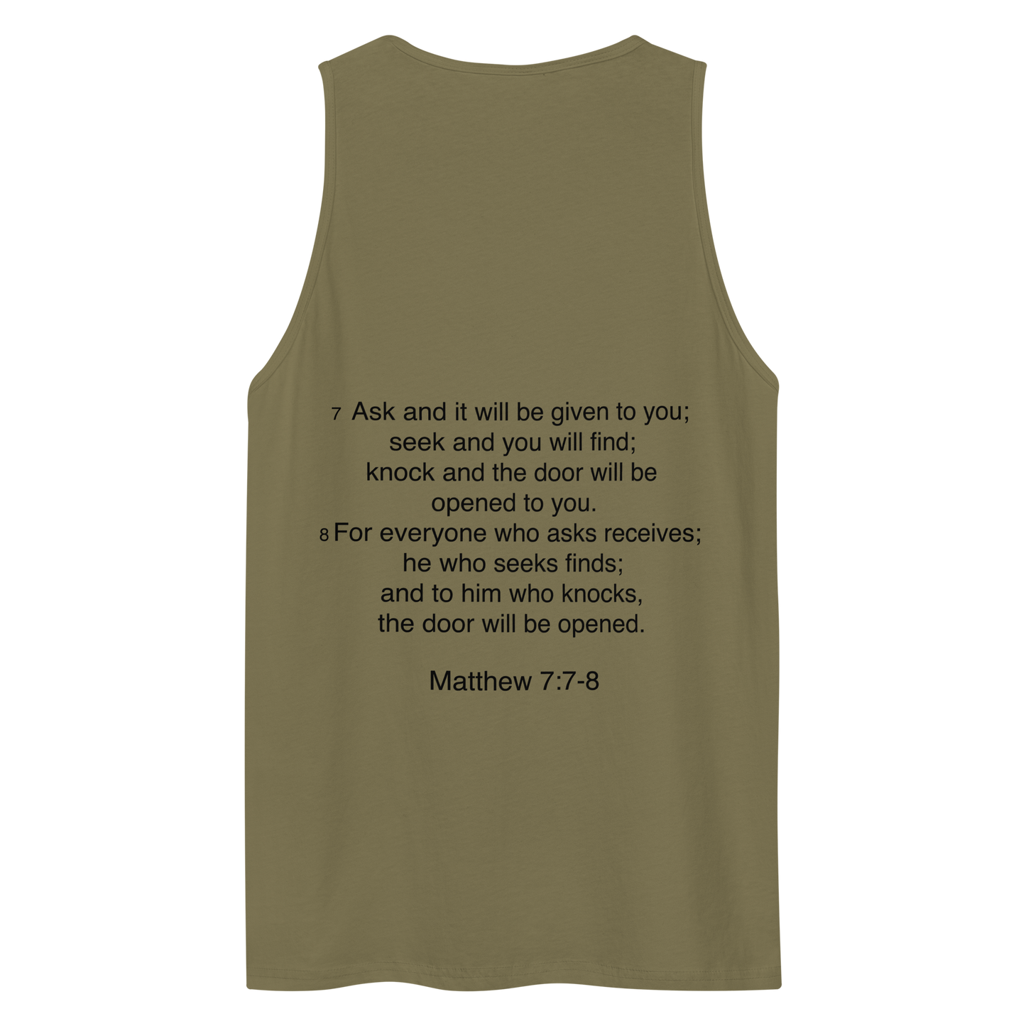 Matthew 7:7 - Tank top