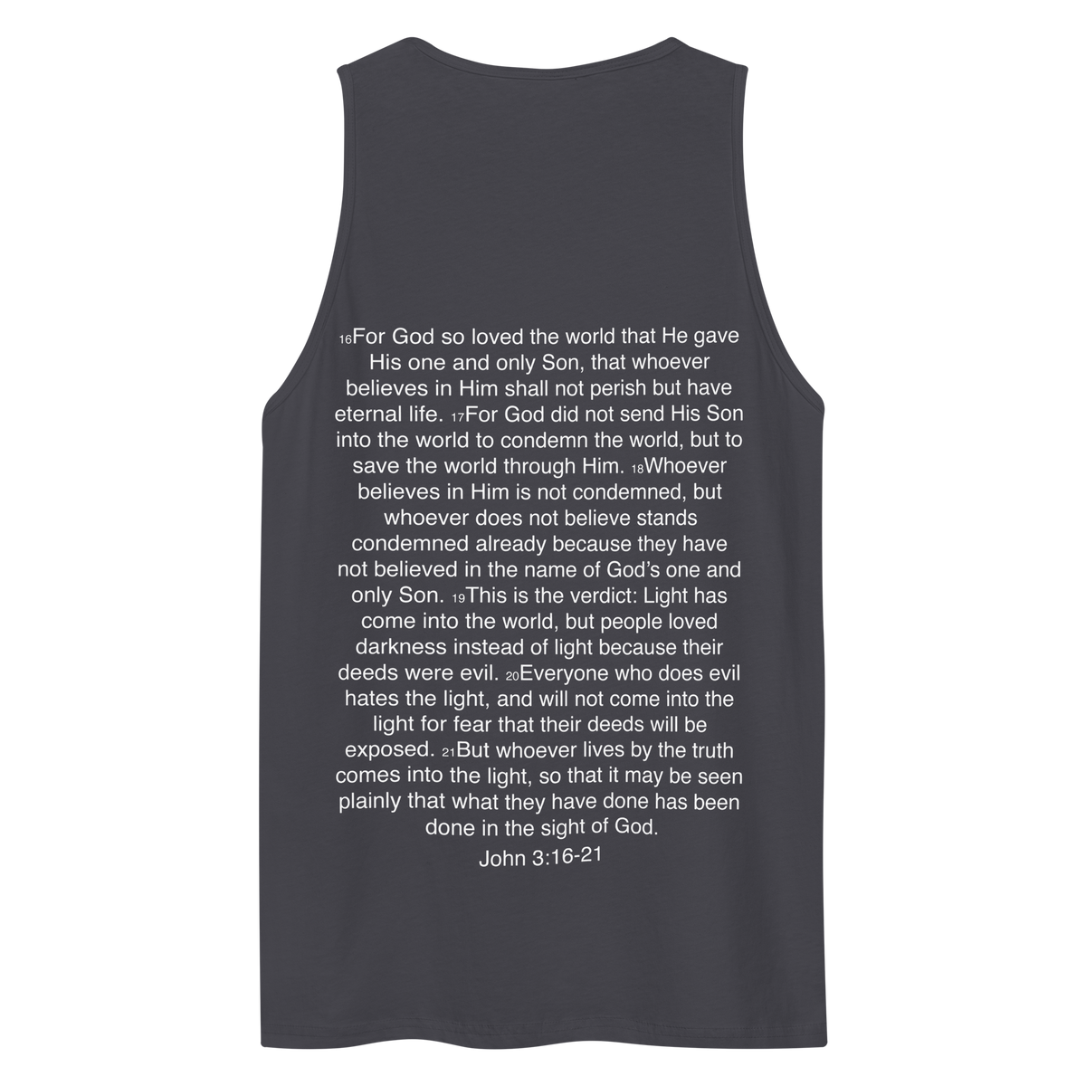 John 3:16-21 ... God so Loved the World - Tank top