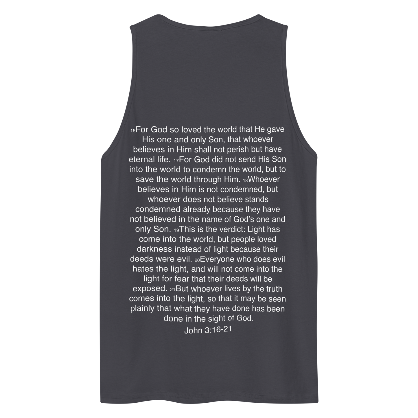 John 3:16-21 ... God so Loved the World - Tank top