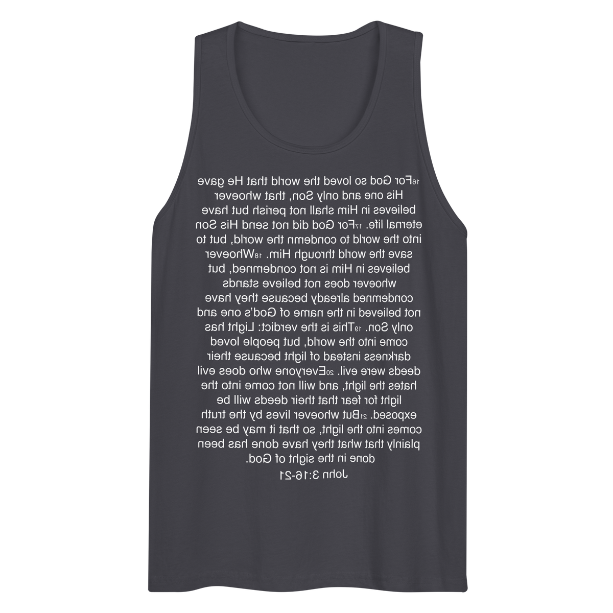 John 3:16-21 ... God so Loved the World - Tank top