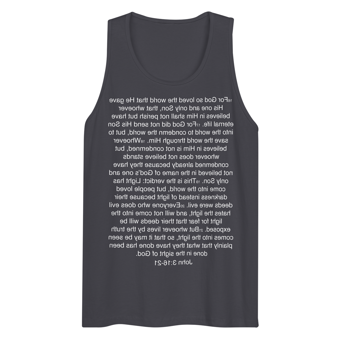 John 3:16-21 ... God so Loved the World - Tank top