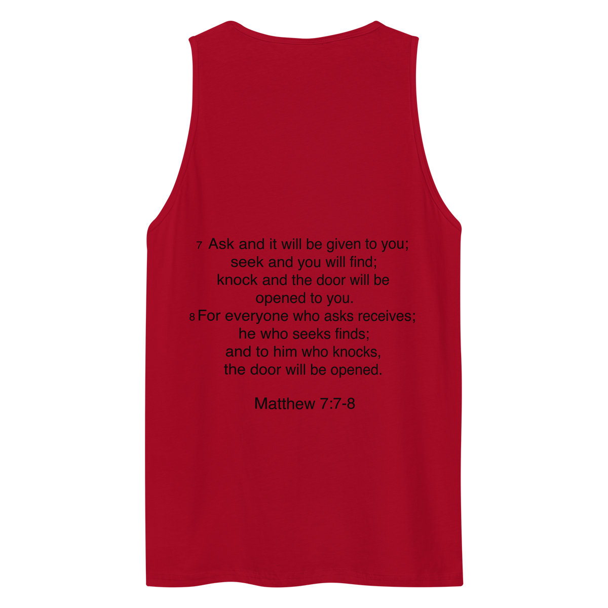 Matthew 7:7 - Tank top