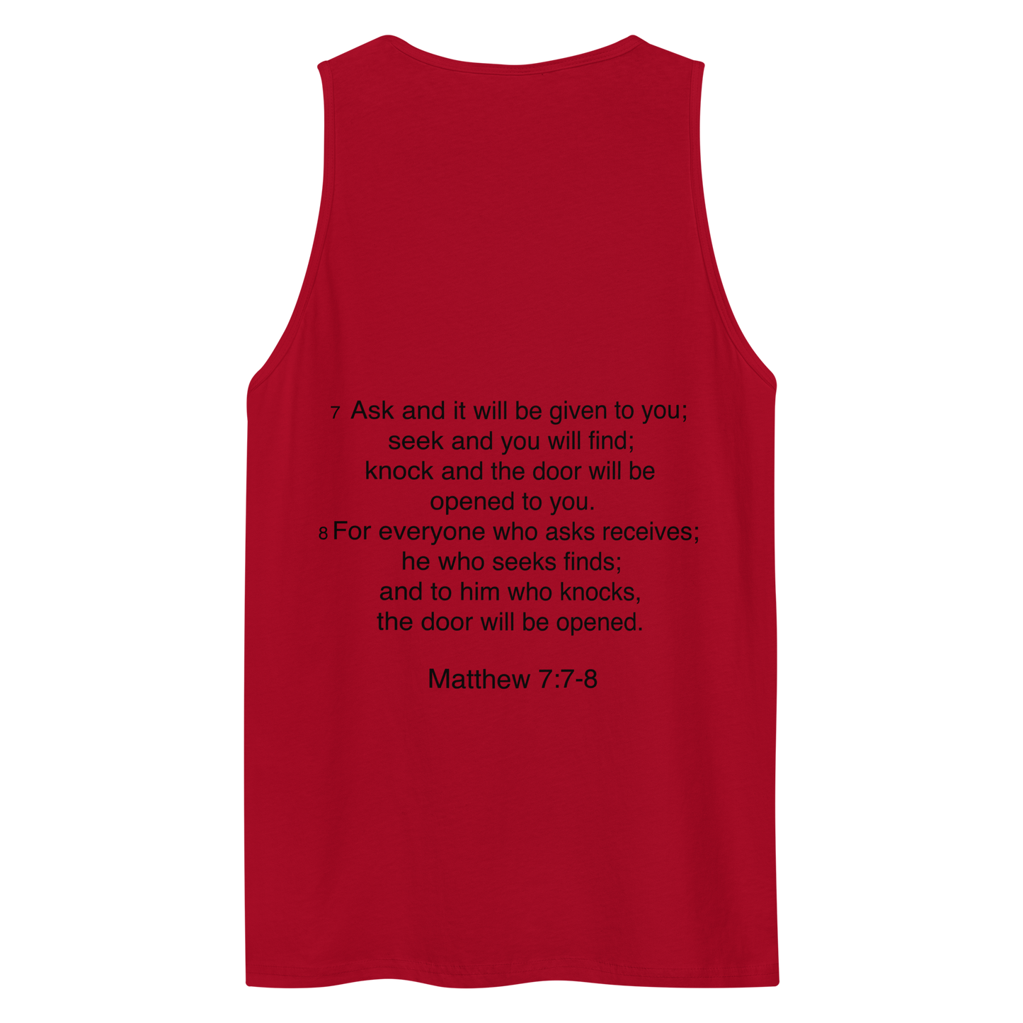 Matthew 7:7 - Tank top