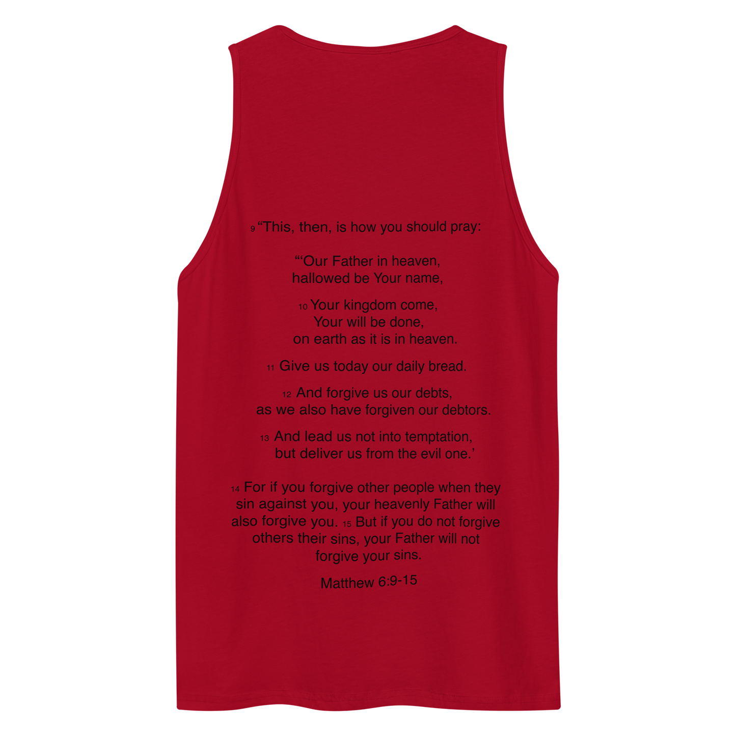 Matthew 6:9-15 - Our Father - Tank top