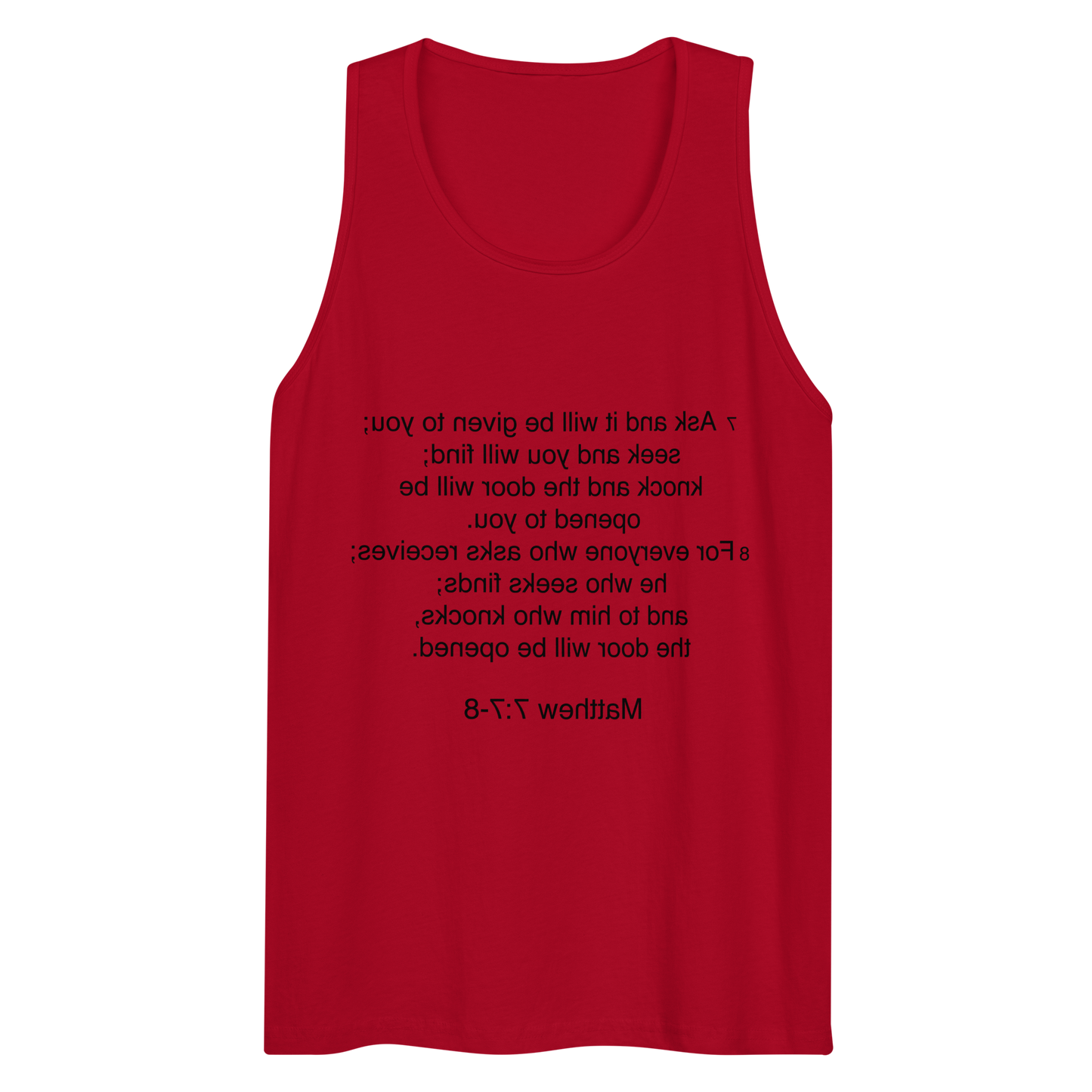 Matthew 7:7 - Tank top