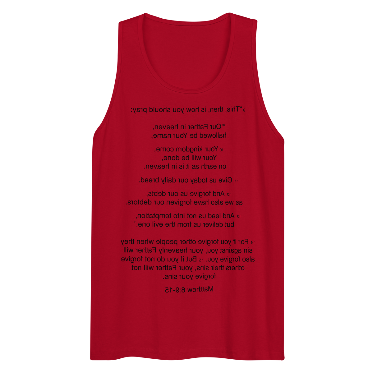 Matthew 6:9-15 - Our Father - Tank top