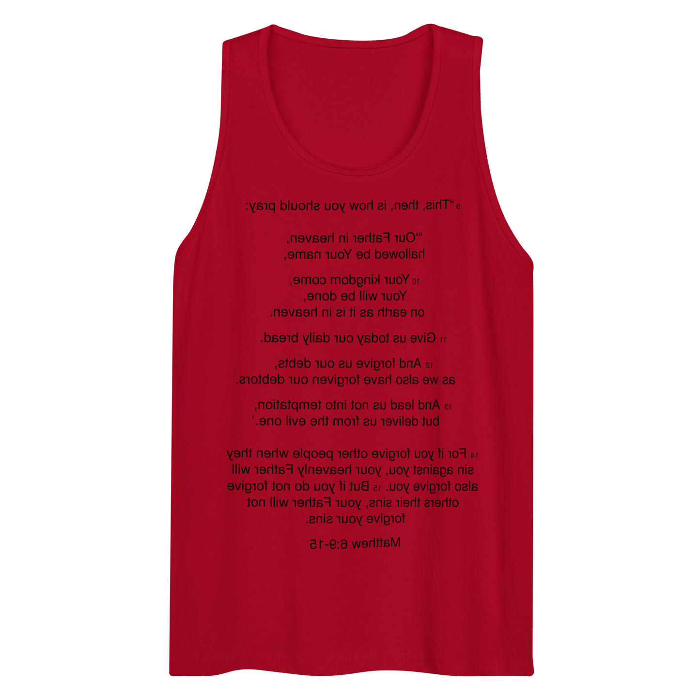 Matthew 6:9-15 - Our Father - Tank top