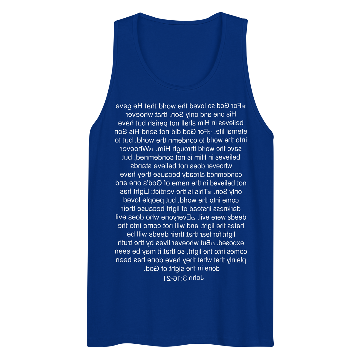 John 3:16-21 ... God so Loved the World - Tank top