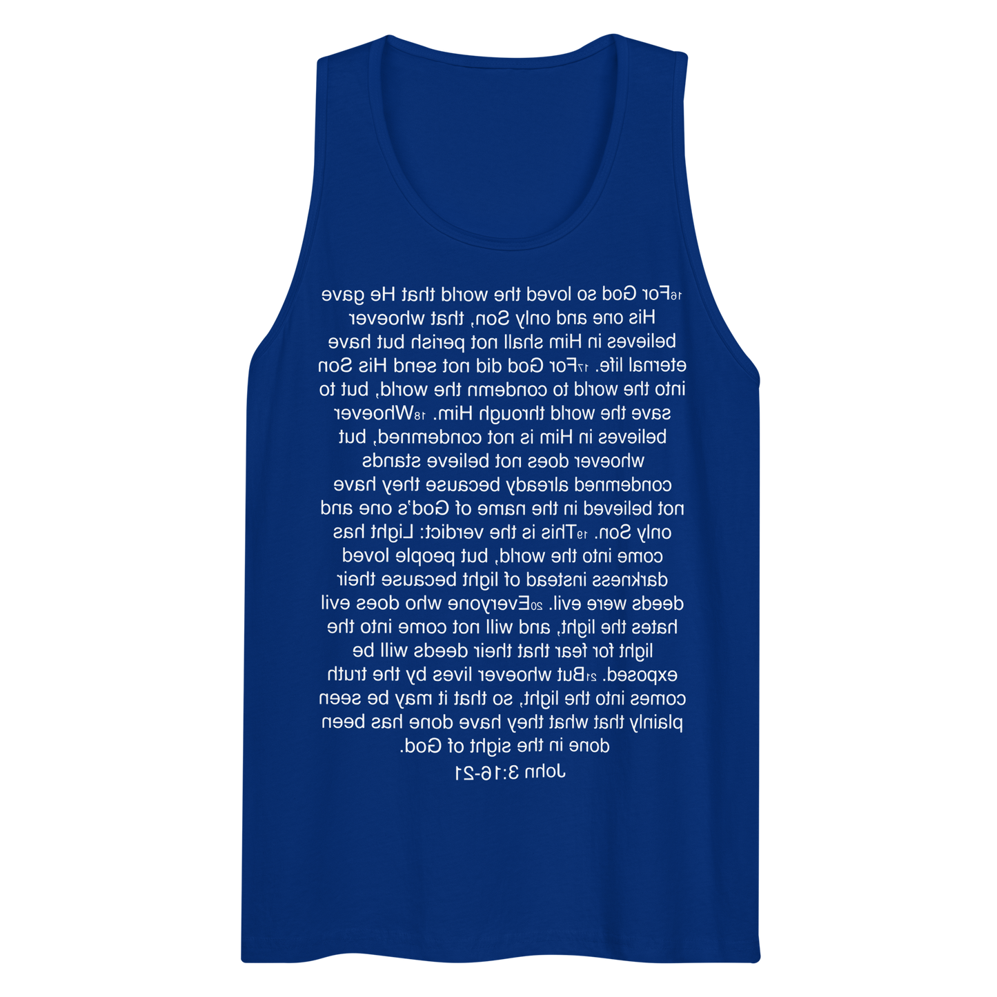 John 3:16-21 ... God so Loved the World - Tank top