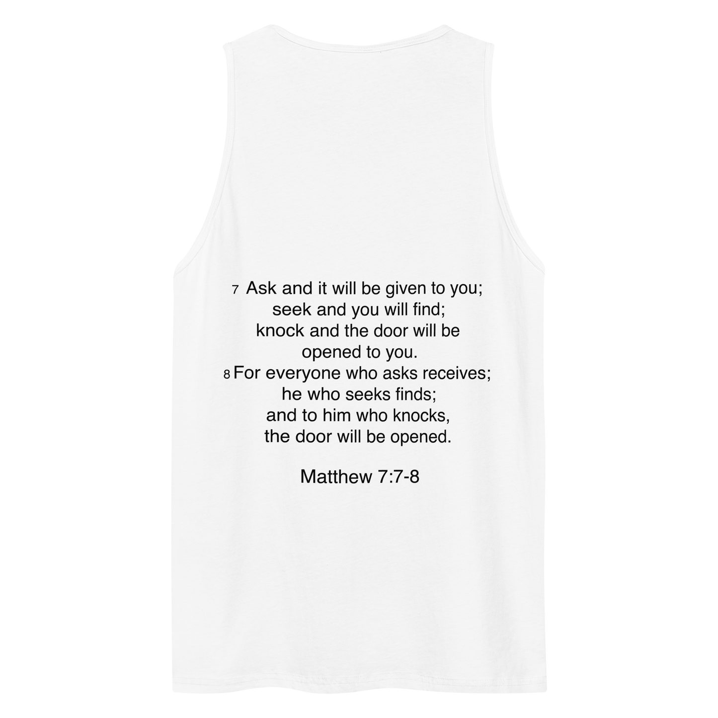 Matthew 7:7 - Tank top