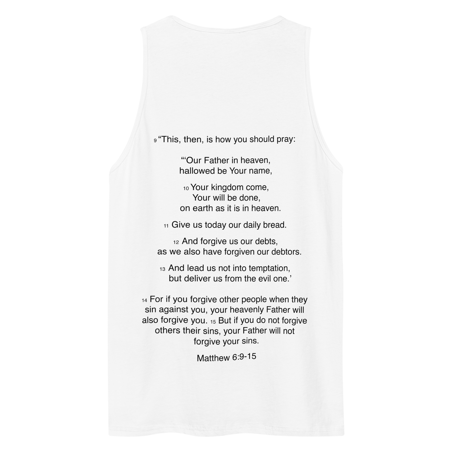 Matthew 6:9-15 - Our Father - Tank top