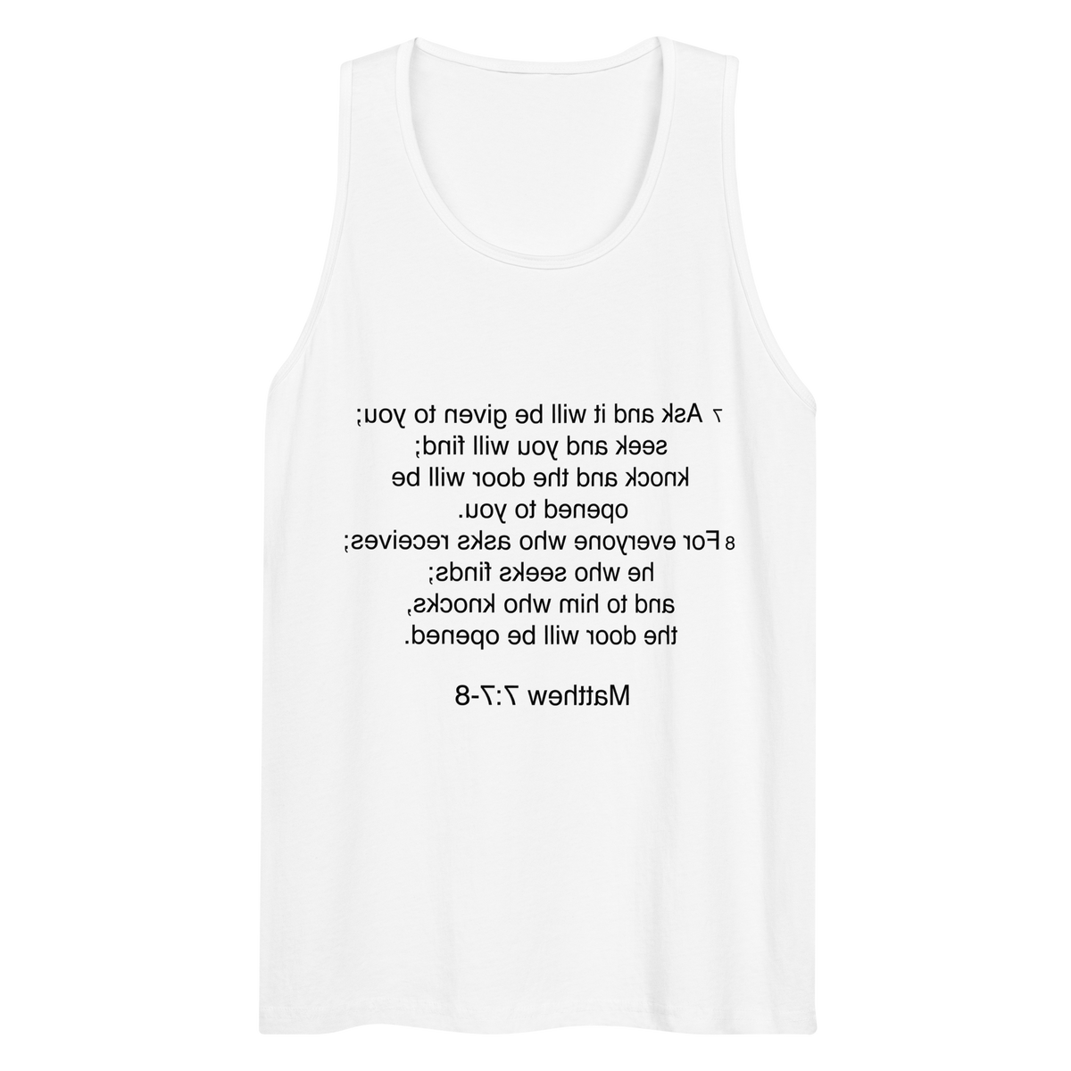 Matthew 7:7 - Tank top