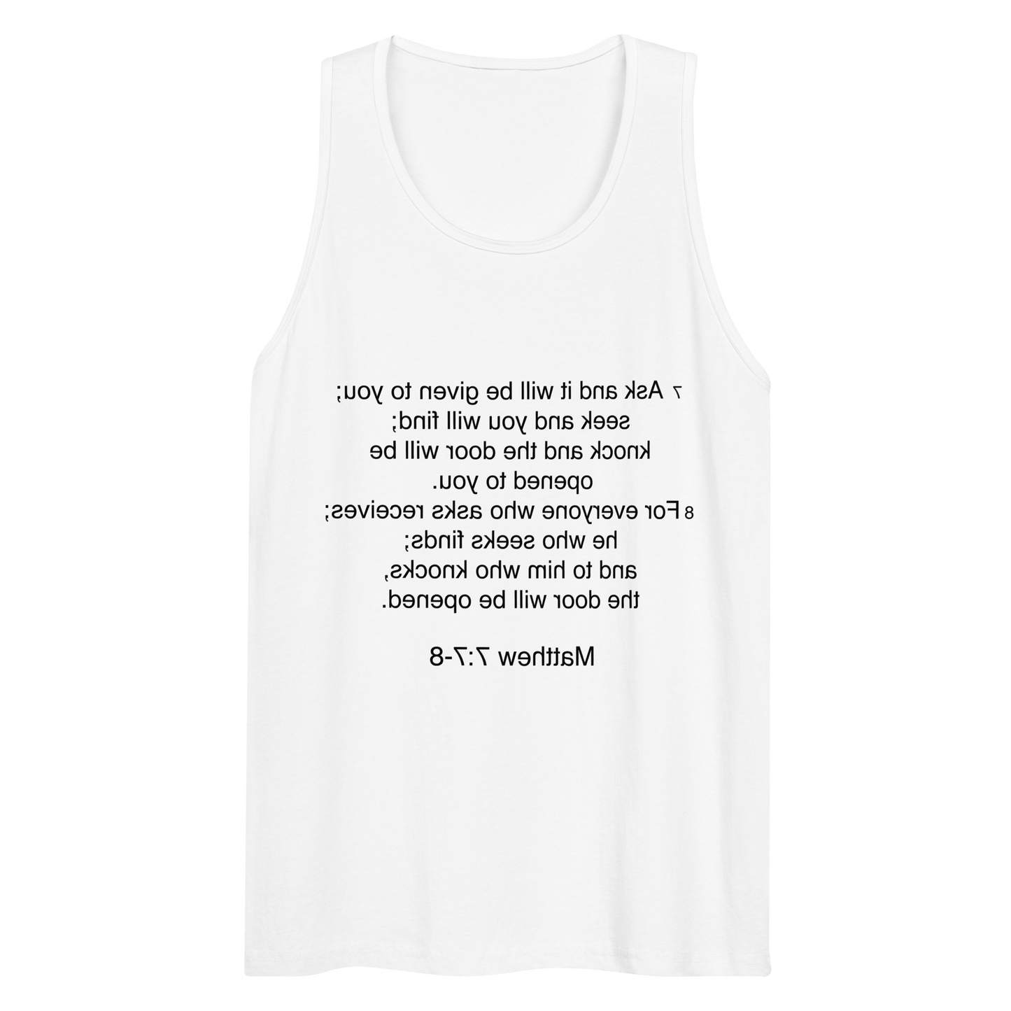 Matthew 7:7 - Tank top