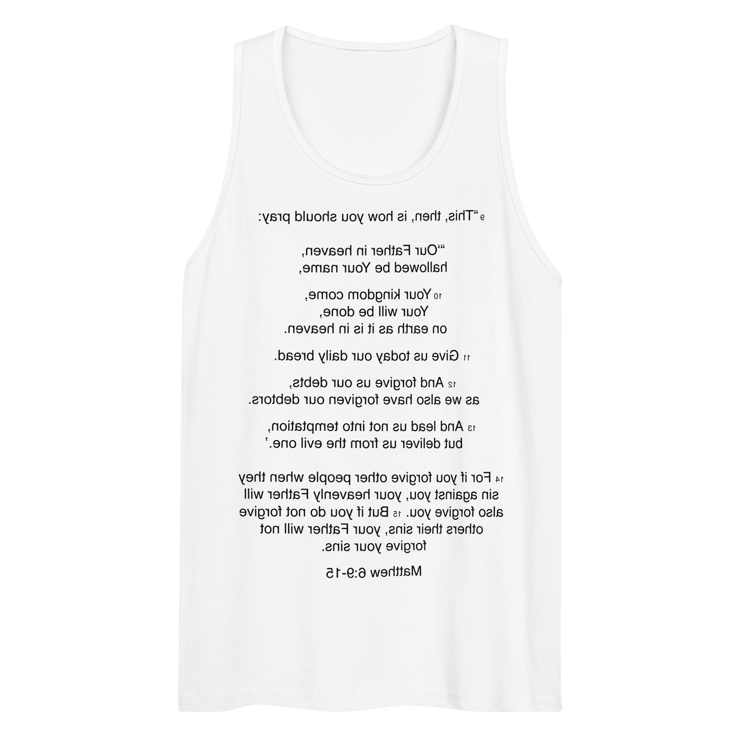 Matthew 6:9-15 - Our Father - Tank top