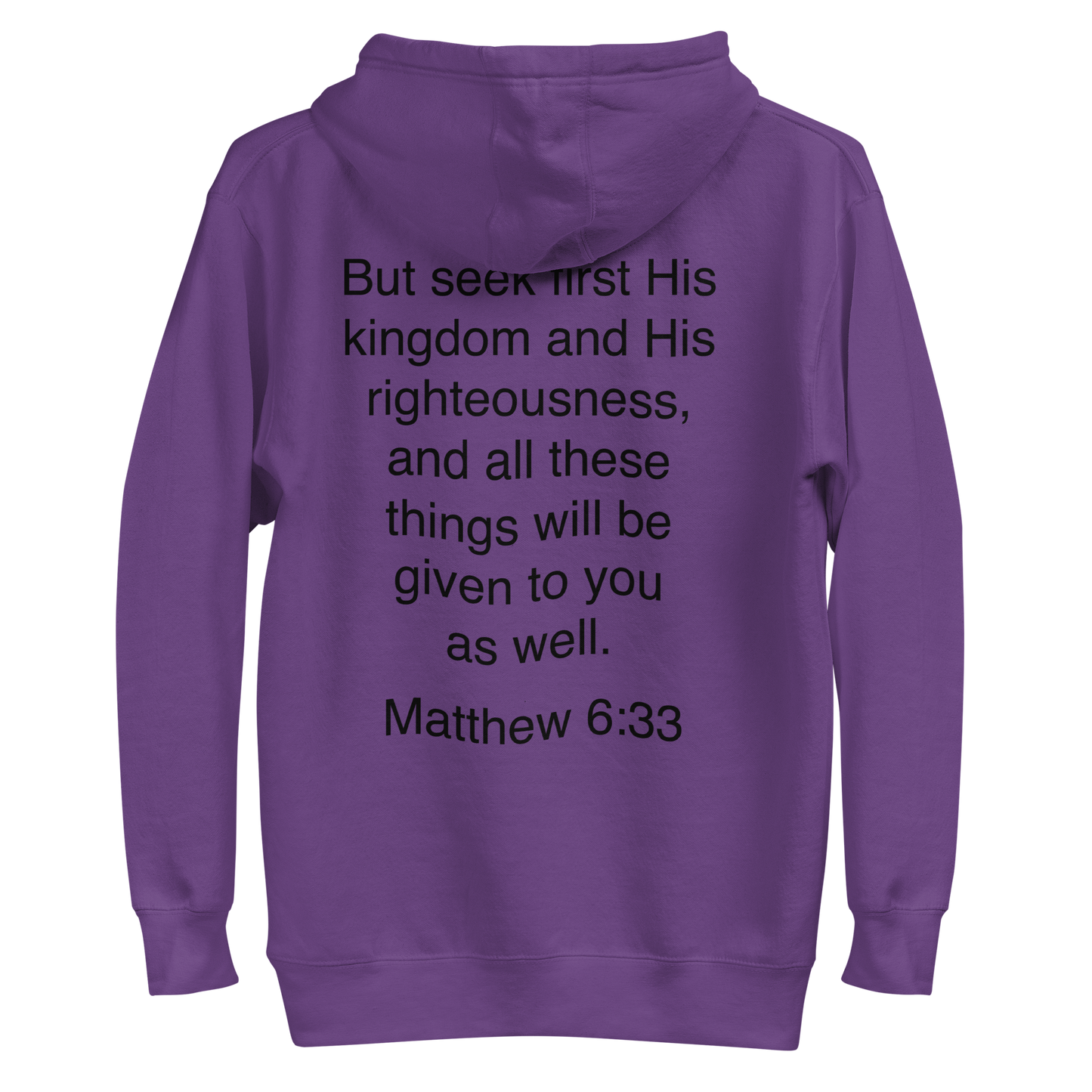 Matthew 6:33 Seek First his Kingdom - Unisex Hoodie