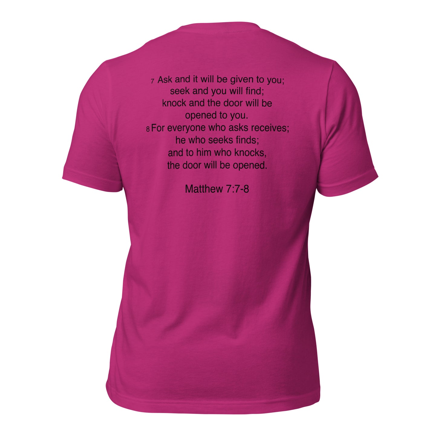 Matthew 7:7 - Unisex t-shirt