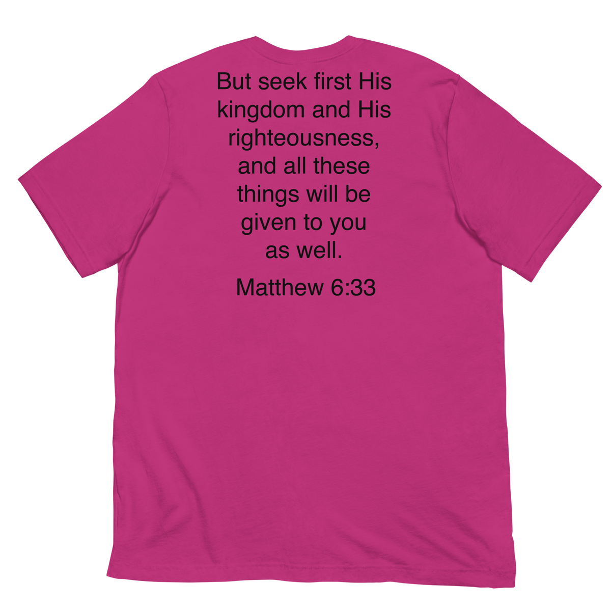Matthew 6:33 Seek first his Kingdom - Unisex t-shirt