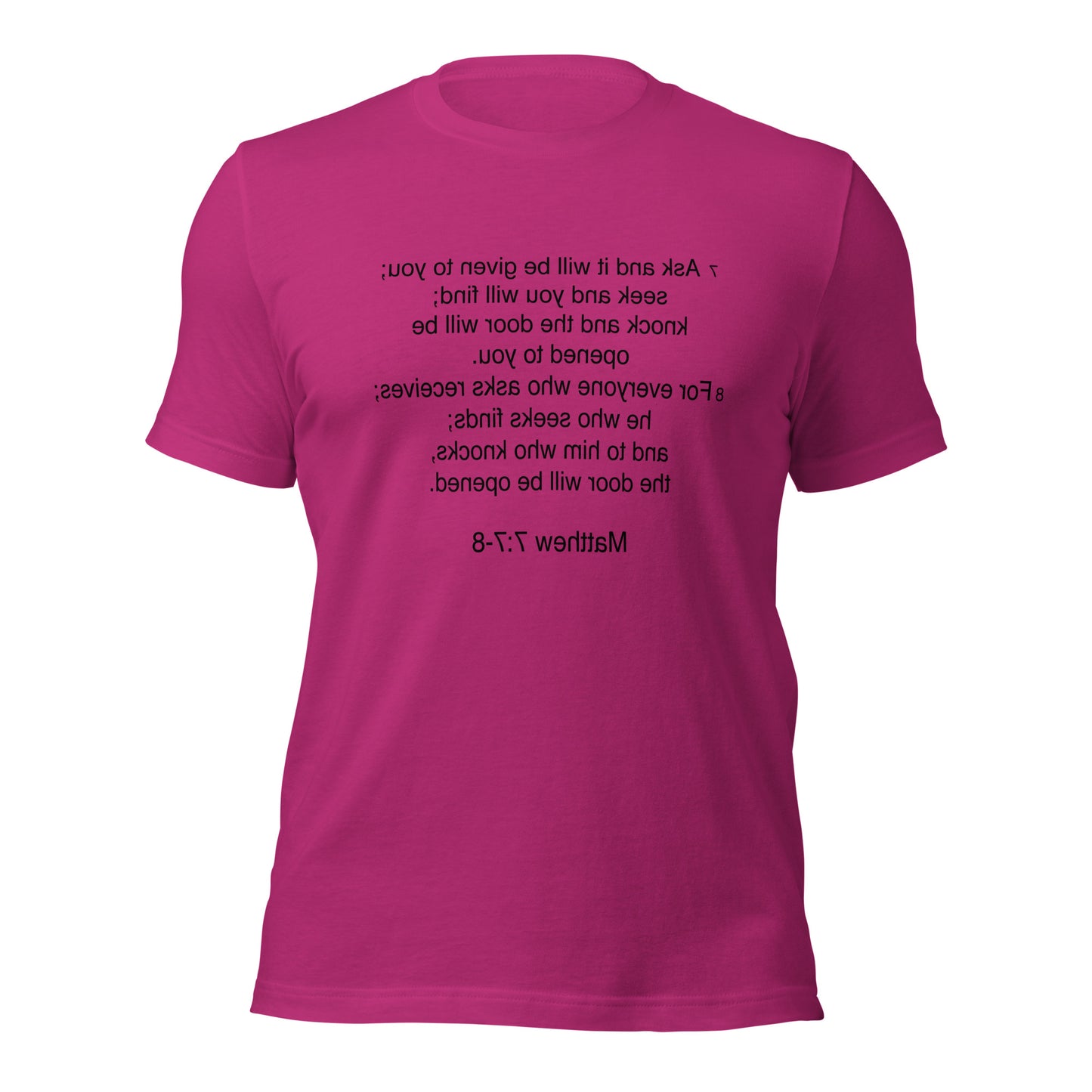 Matthew 7:7 - Unisex t-shirt