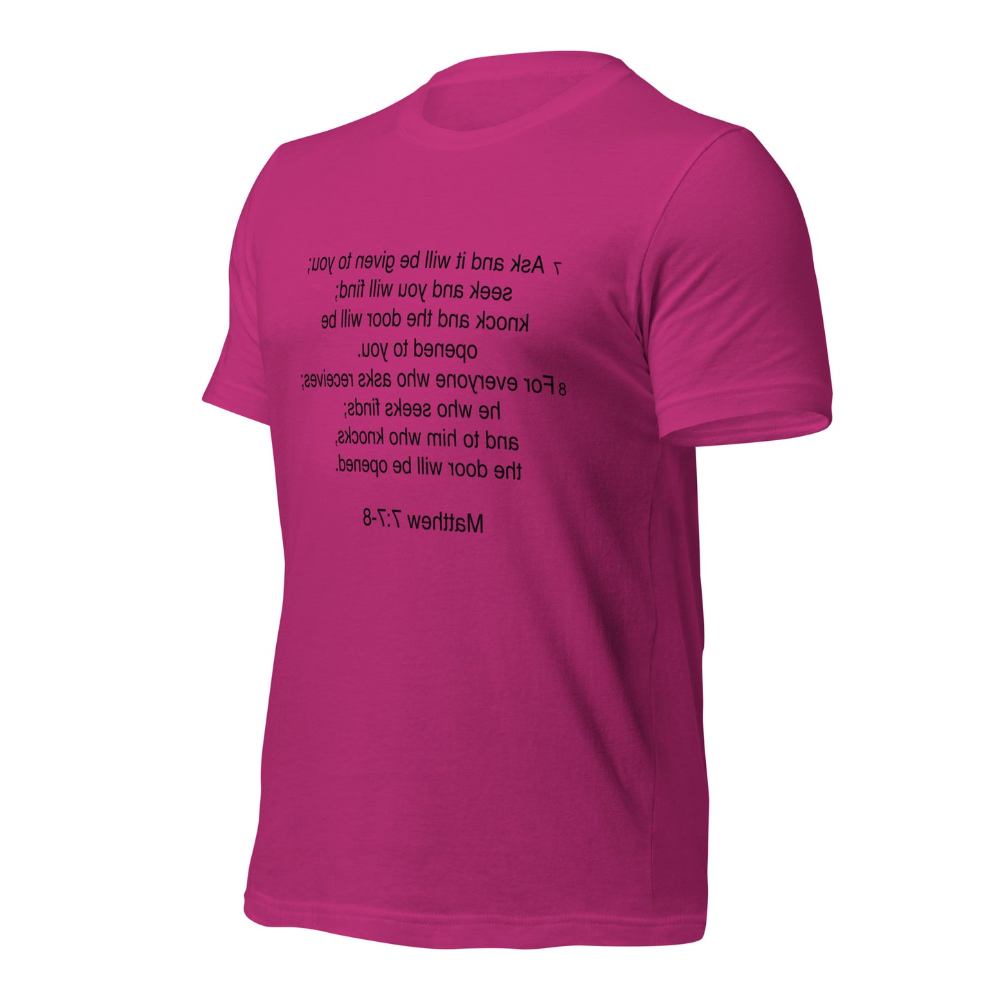 Matthew 7:7 - Unisex t-shirt