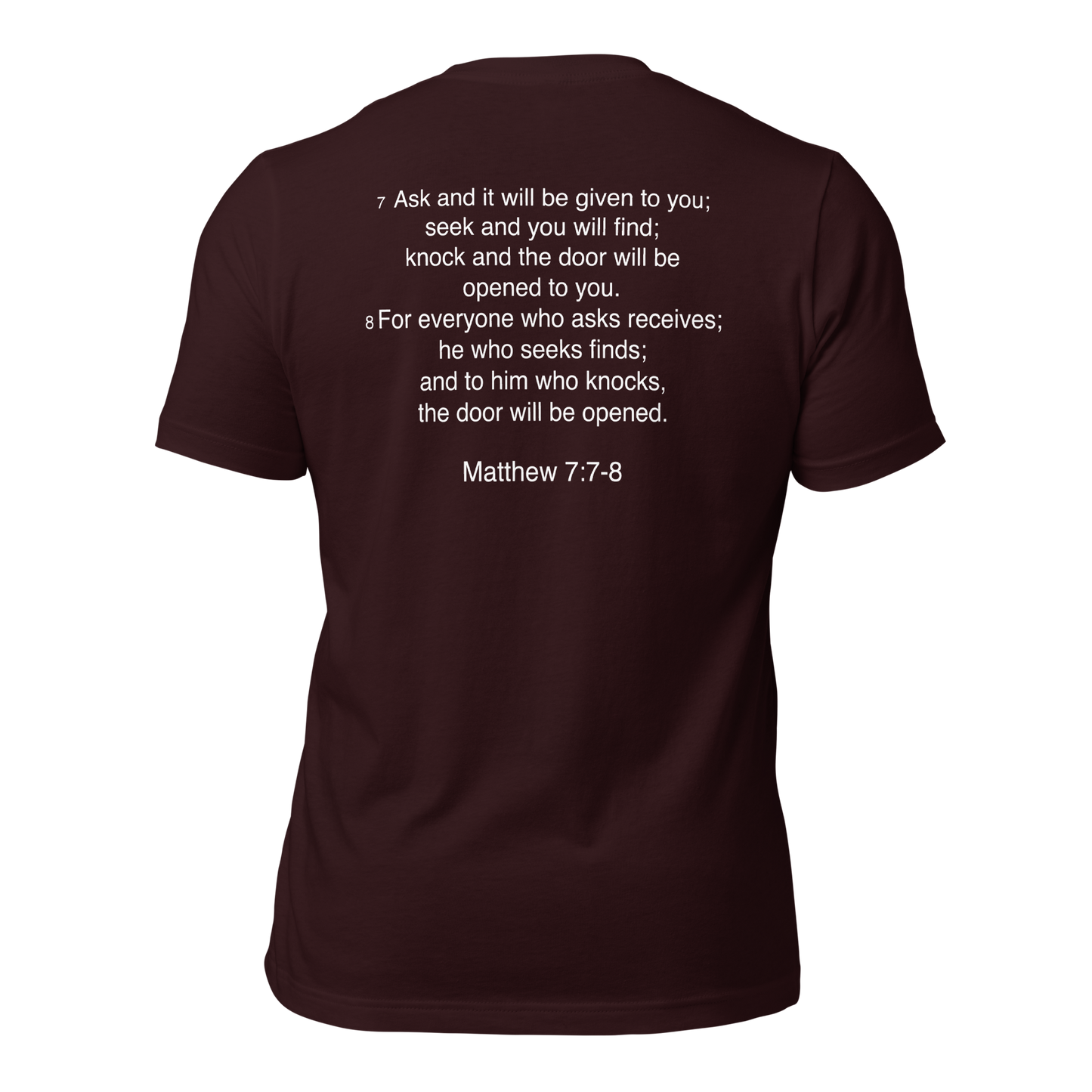 Matthew 7:7 - Unisex t-shirt