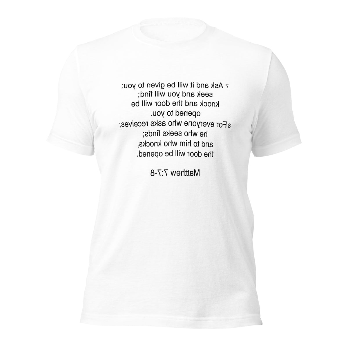Matthew 7:7 - Unisex t-shirt