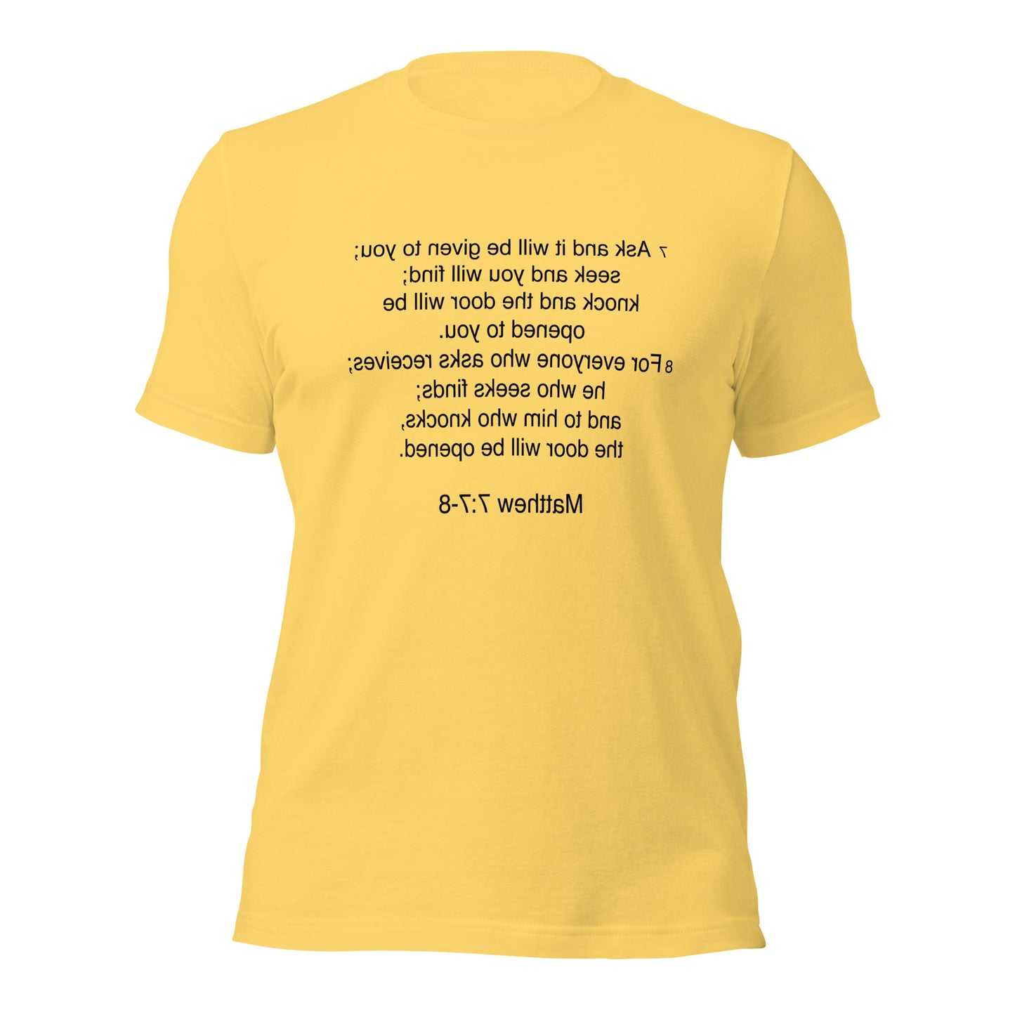 Matthew 7:7 - Unisex t-shirt